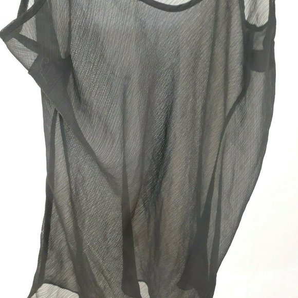 Med spagehtti strap Michael Kors black shear Top - Picture 5 of 7